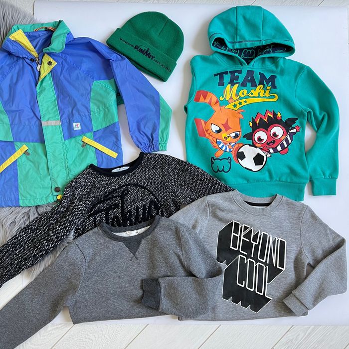 Пакет одягу  6-7-8 років 122-128 см худі куртка теплі реглани