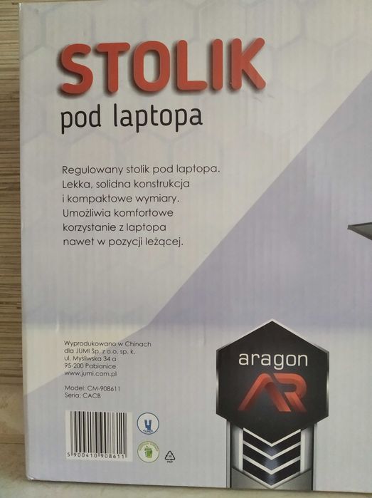 OKAZJA Stolik pod laptop regulowany + podstawka Wysyłam