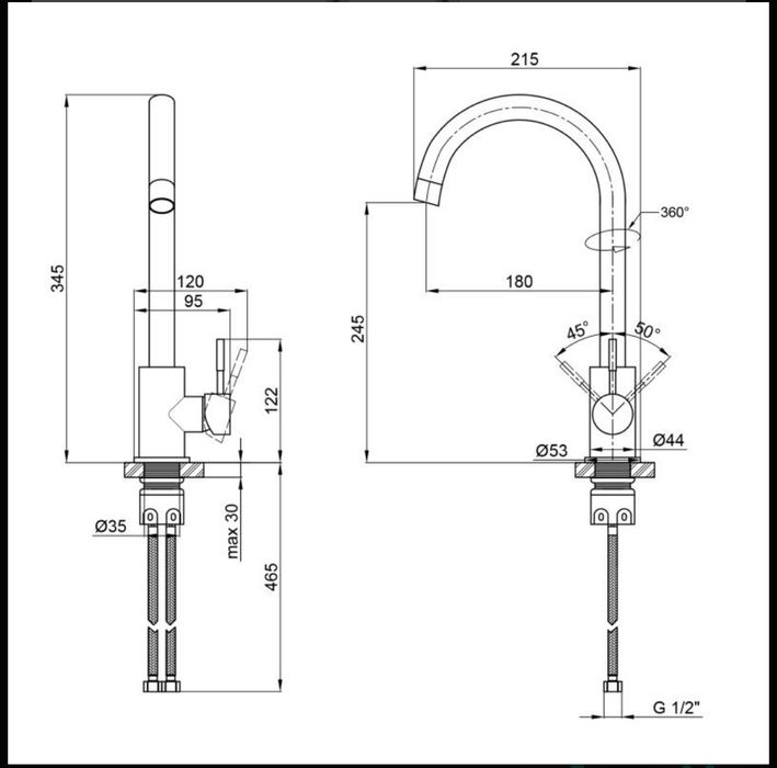 Смеситель для кухни из нержавеющей стали! АКЦИЯ-АКЦИЯ-АКЦИЯ!!!