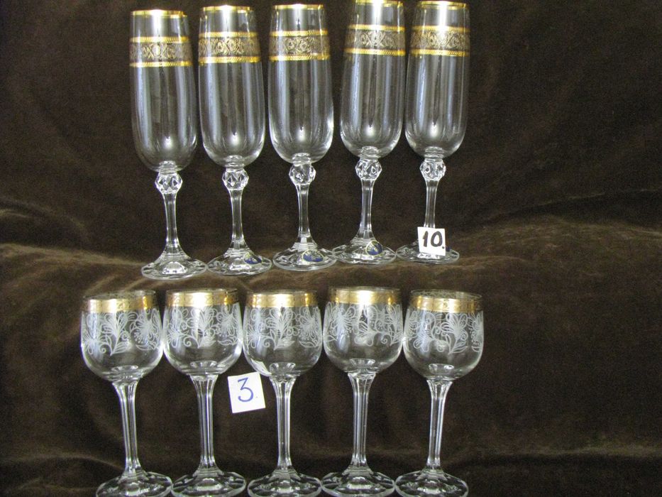 Подарочный набор  бокалов в коробке - Чехословакия - 70-е годы.