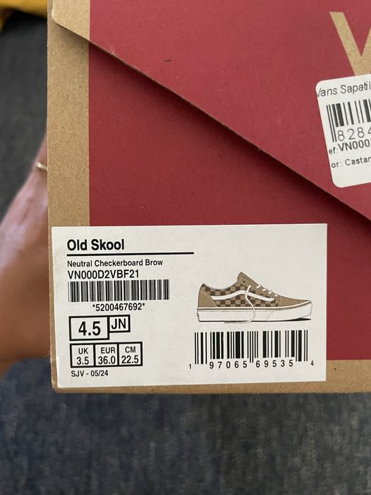 Vans Old Skool Bege Xadrez