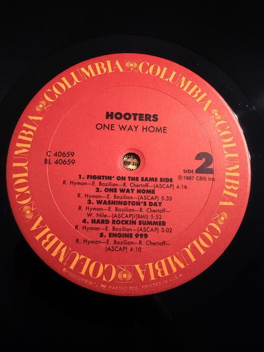 Hooters One Way Home USA EX LP
