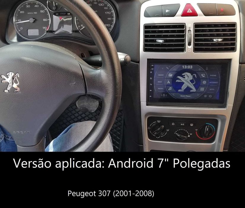 (NOVO) Rádio 2DIN • Peugeot 207 / 307 • Android GPS [4+64GB]