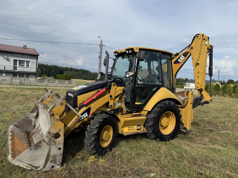 Cat 428e caterpillar 3 lyzki  koparko ladowarka cat jcb