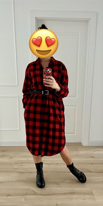 Plaszcz nowy fkanelowy koszula Forseti