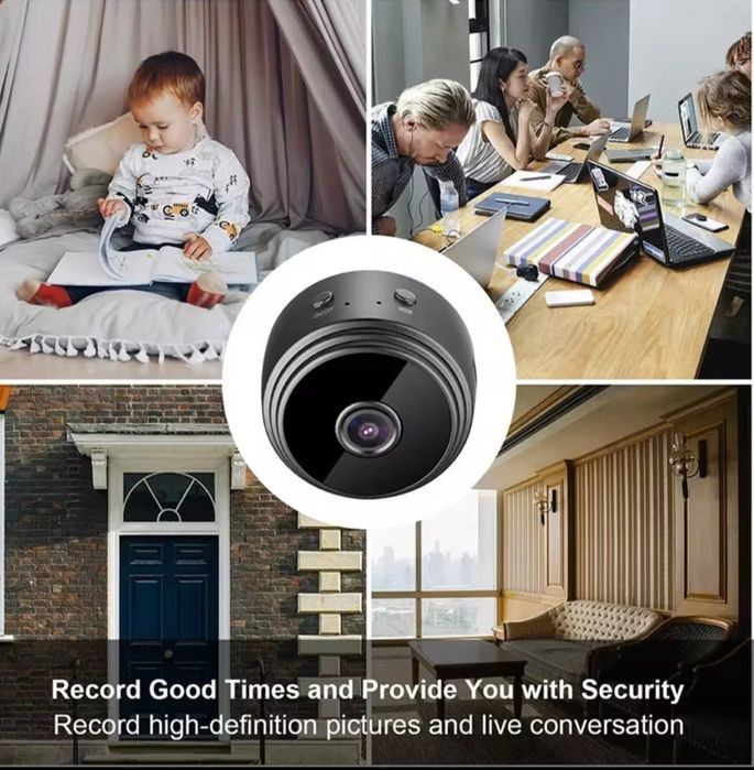 Міні Камера Ip Відеоспостереження Wi-Fi  1080 Action Camera Біла чорна