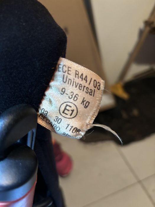 Cadeira auto 2/3 da Recaro