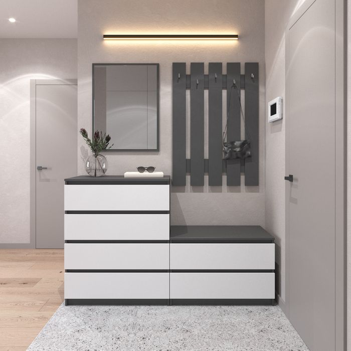 Комод, вішалка для одягу, комплект передпокою