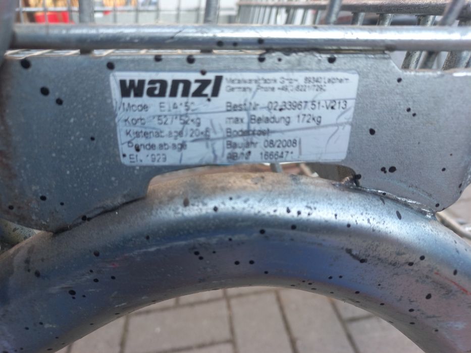 Wózek transportowy sklepowy