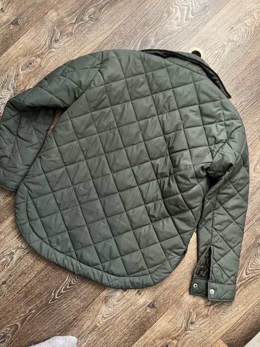 Стеганная куртка рубашка хаки 38-40р