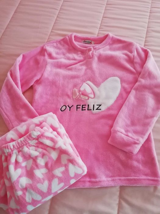 Pijama veludo quentinho criança