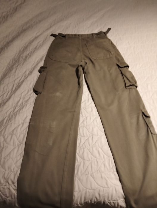 Spodnie Stradivarius brąz cargo rozm 34