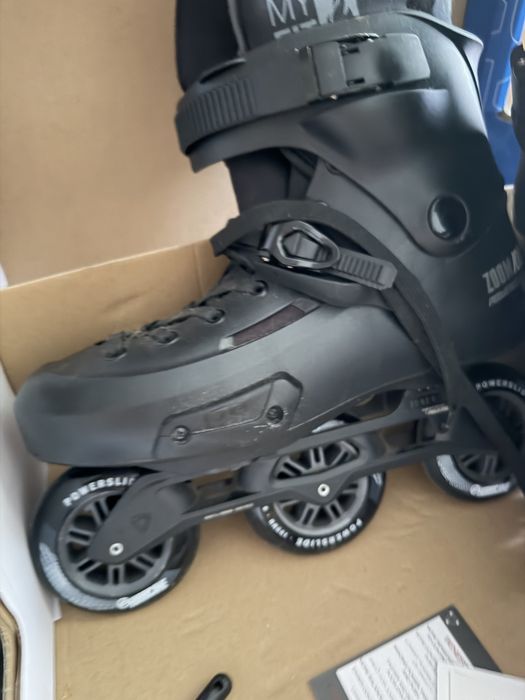 Б/У Ролики, 45-46 розмір, powerslide PWR Zoom pro 100 повний комплект