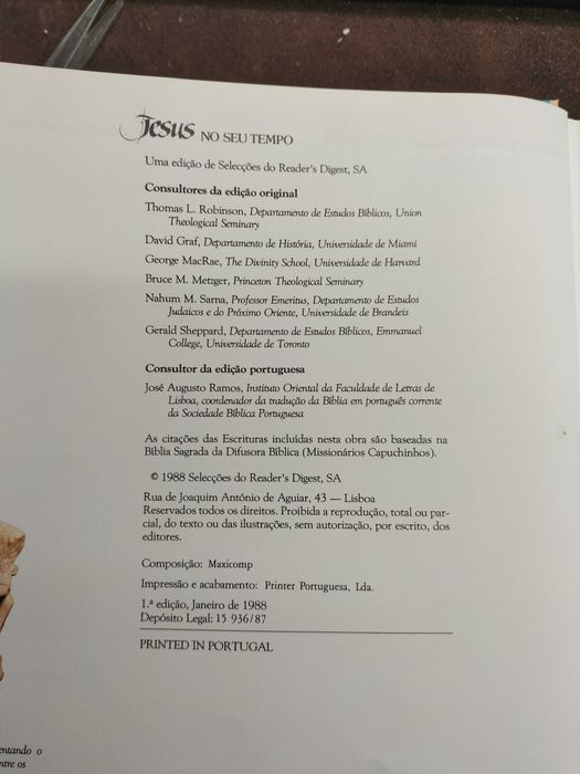 Livro "Jesus No Seu Tempo" (CXL1)