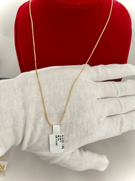 Nowy Złoty naszyjnik łańcuszek Lisi Ogon diamentowany. Sklep