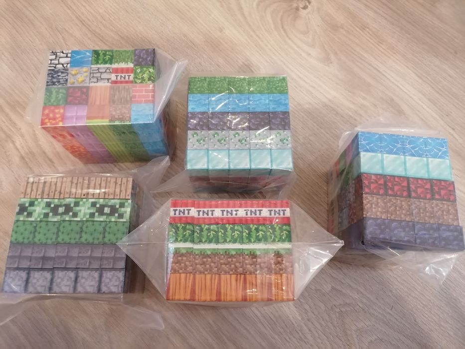 500szt klocki magnetyczne typu Minecraft