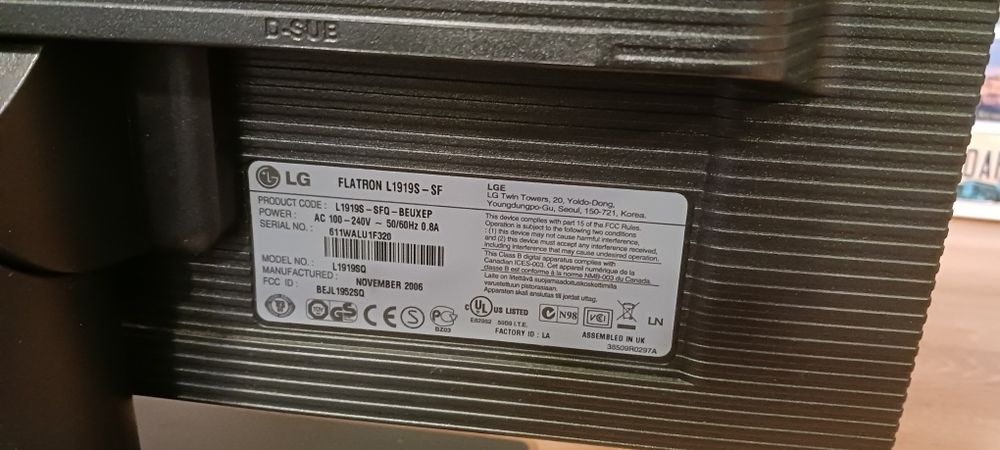 Ecra LG Flatron L1919S482695482212372481