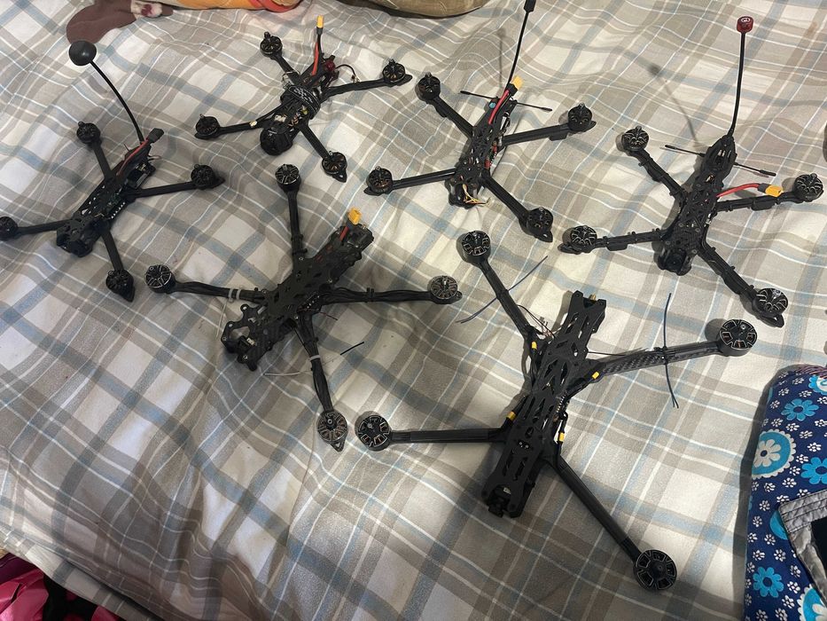 FPV дрон 7, 8, 10 дюймов. Полный комплект с аккумулятором