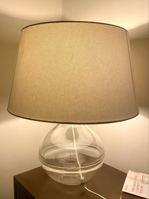 Candeeiro grande vidro zara home