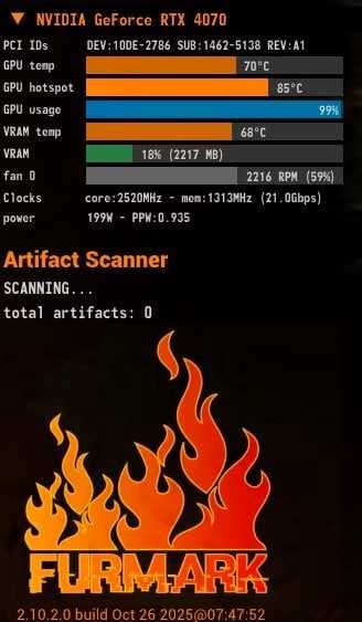MSI GeForce RTX 4070 Ventus 2X 12G GDDR6X OC
