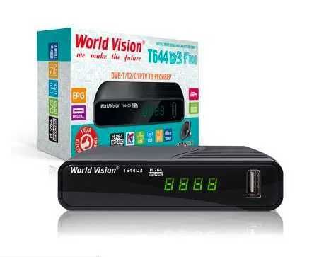 Цифровая приставка Т2 тюнер WorldVision T644 Д3  YouTube+Megogo+IPTV