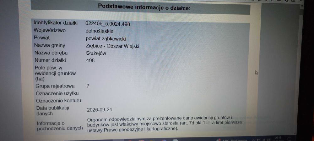 Sprzedam pole uprawne