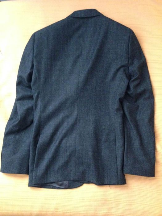 Blazer de fato em la HM Slim fit 46 preto mesclado qualidade premium