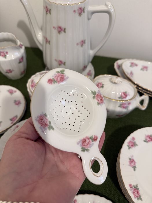 Tułowice Tillowitz stara porcelana w  róże