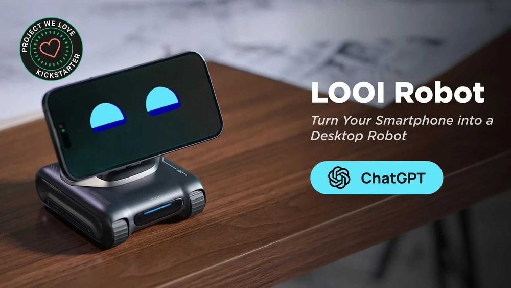 LOOI Robot AI – Asystent Głosowy ChatGPT dla Smartfona, Mini Robot Interaktywny