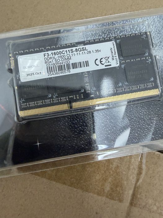 Nowe  Zaplombowane Pamięć RAM DDR3 G.SKILL F3-1600C11S-8GSL 8 GB