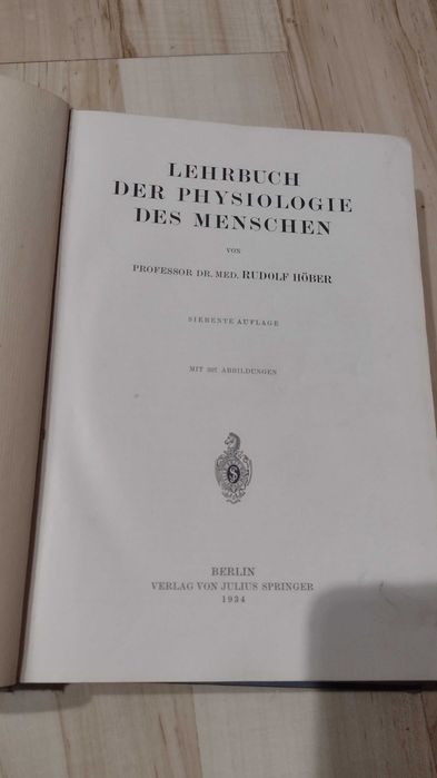 Książka Lehrbuch der Physiologie des Menschen