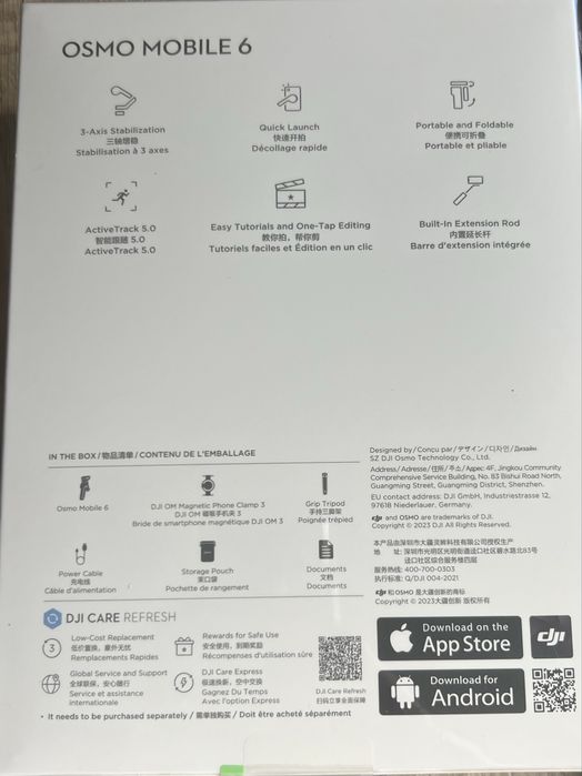 DJI Osmo Mobile 6 – Gimbal Estabilizador - NOVO com Garantia