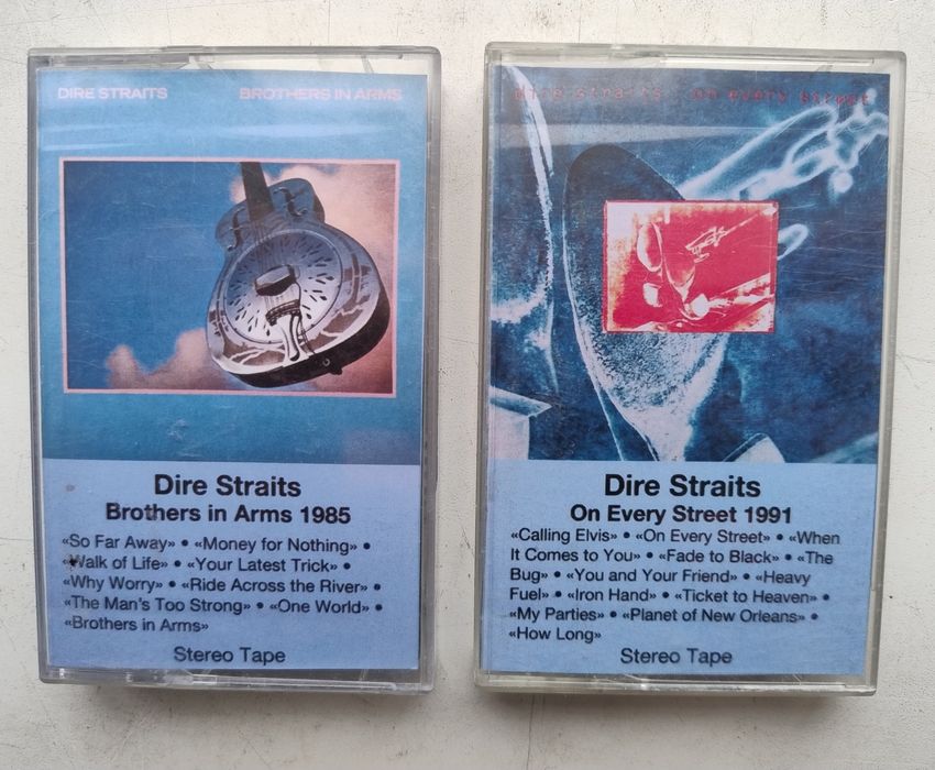 Dire straits, аудиокасети, бобинки.