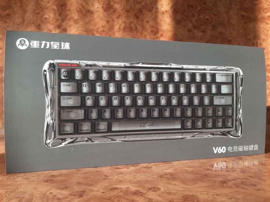 Клавиатура 60% GravaStar Mercury V60 Onyx Crystal 8K магнитная ось UFO