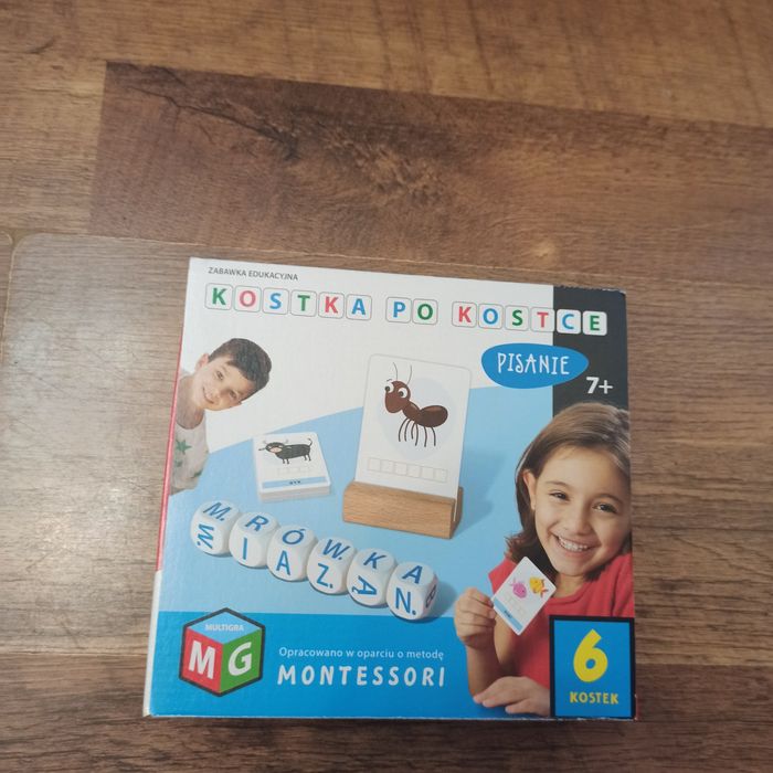 Układanka kostka po kostce + stempelki literkowe