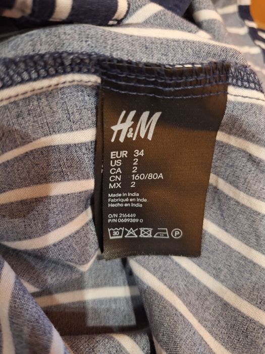 Bluzka koszulowa na długi rękaw H&M