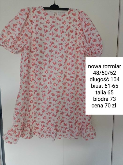 sukienka bawełniana 48/50