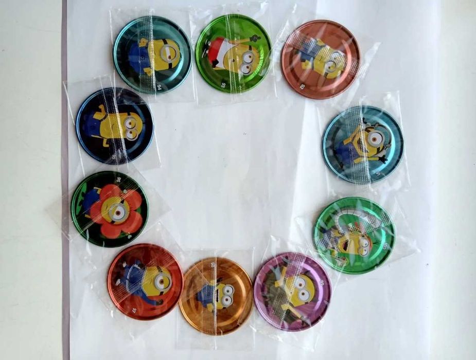 Chipicao Миньоны коллекция металлических фишек чипикао железные кепсы