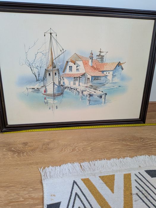 Quadro com moldura preta