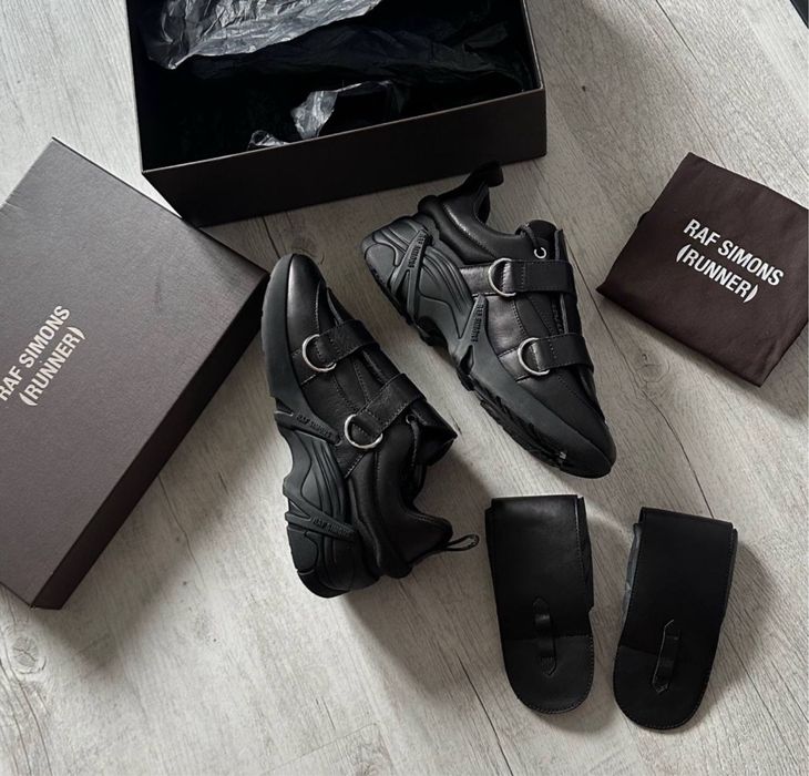 БЕЗКОШТОВНА ДОСТАВКА‼️Raf Simons Antei Black Laceo (Чорні),раф сімонс.