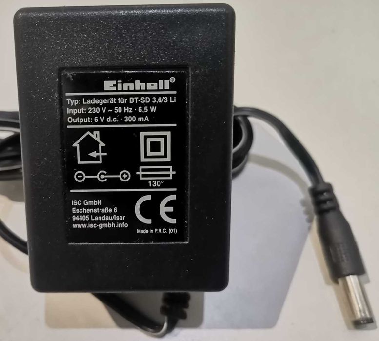 Transformador para aparafusadora Einhell (6V)