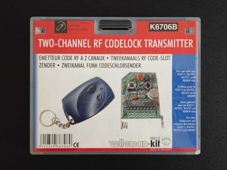 Velleman K6706B - Emissor RF de 2 canais