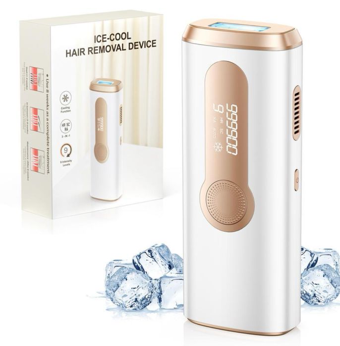 Фотоепілятор IPL 999999 спалахів з 9 рівнями інтенсивності