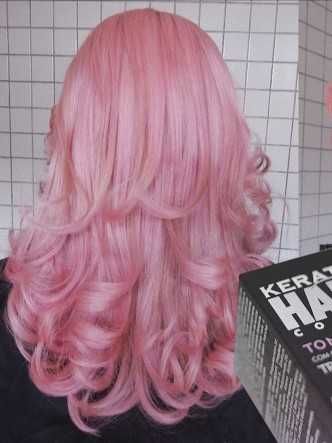 Tintas de cabelo - Rosa Pastel