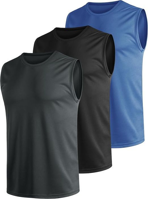 Tank Top Męski Szybkoschnący Oddychający Zestaw 3 szt Na Siłownię 4XL