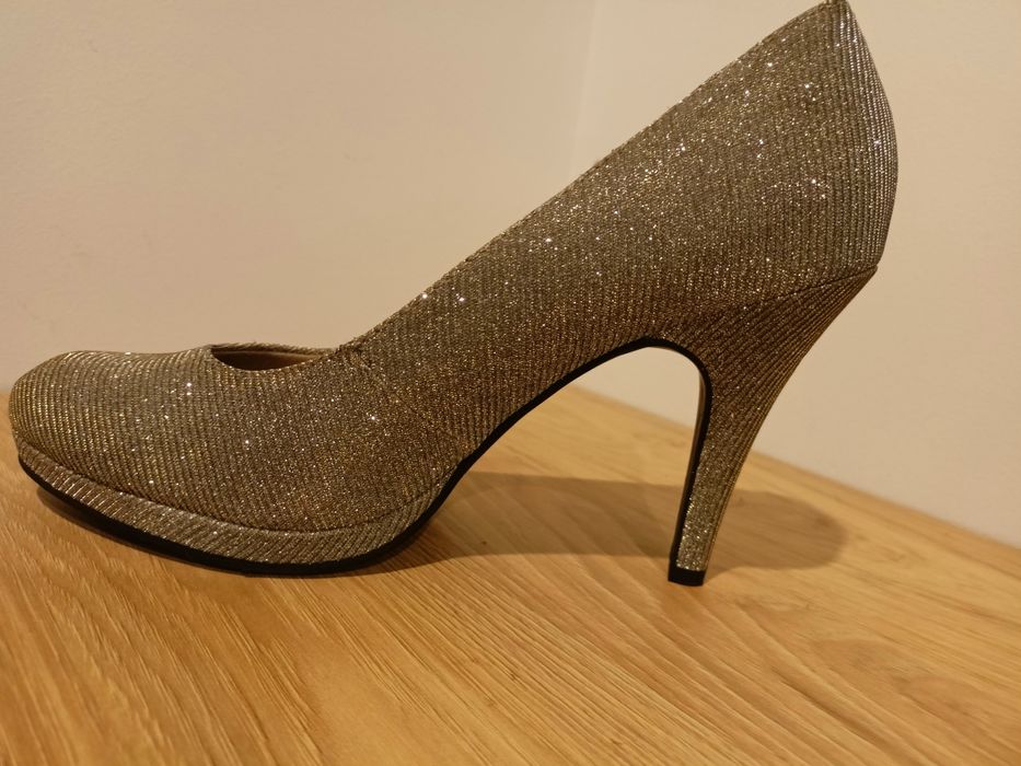 Buty wizytowe brokatowe