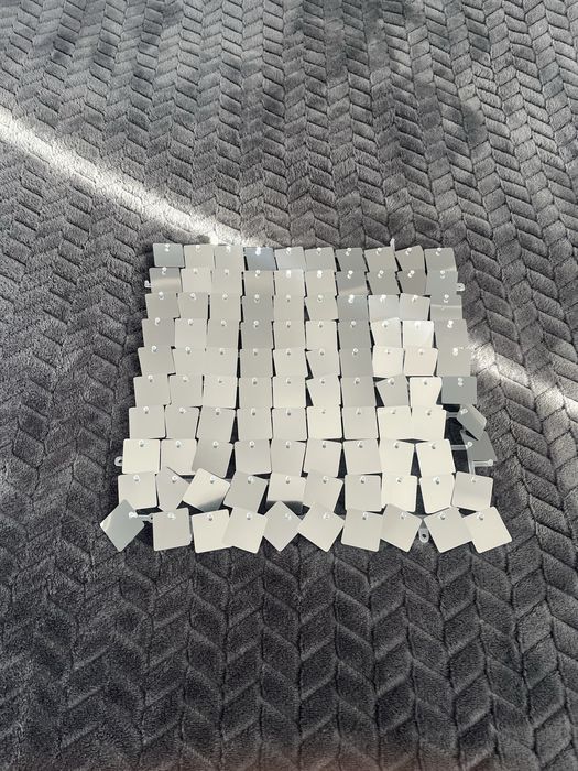 Panele cekinowe srebrne 36sztuk