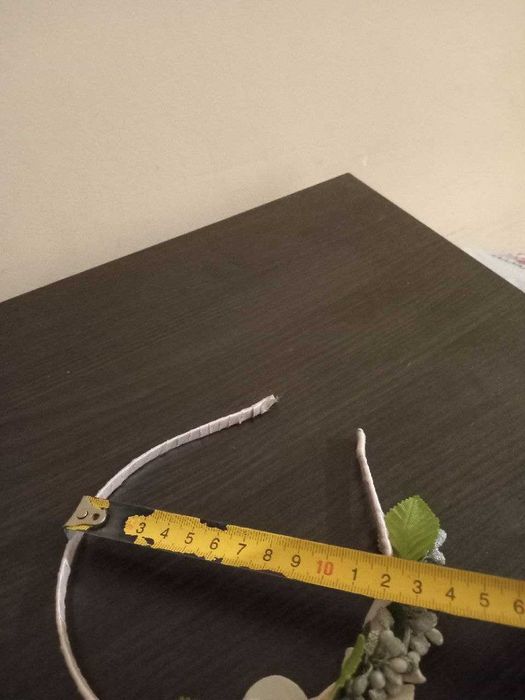 Обруч на голову, віночок український "Рожеві рози", до вишиванки.