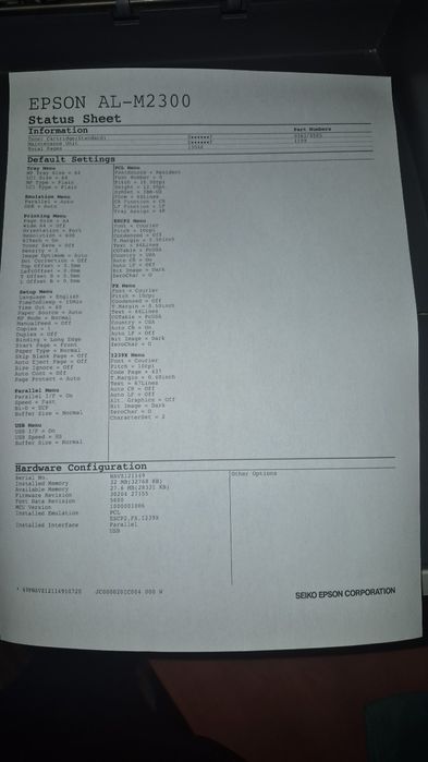 Drukarka laserowa  Epson M2300