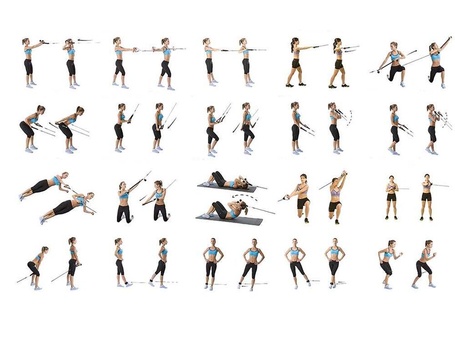 Gumy DO ĆWICZEŃ Zestaw 5 GM OPOROWYCH Trening Taśmy FITNESS Ekspander